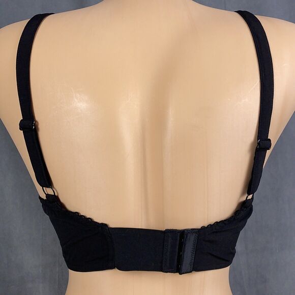 Out from Under Urban Outfitters Size Small Black Unlined Pin Up Bra Wire Free - Picture 5 of 8